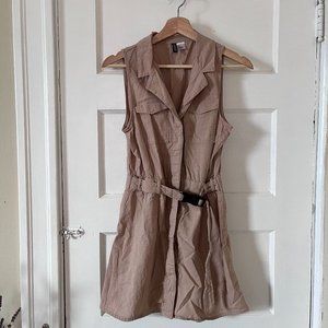Safari Buckle Shirt Dress